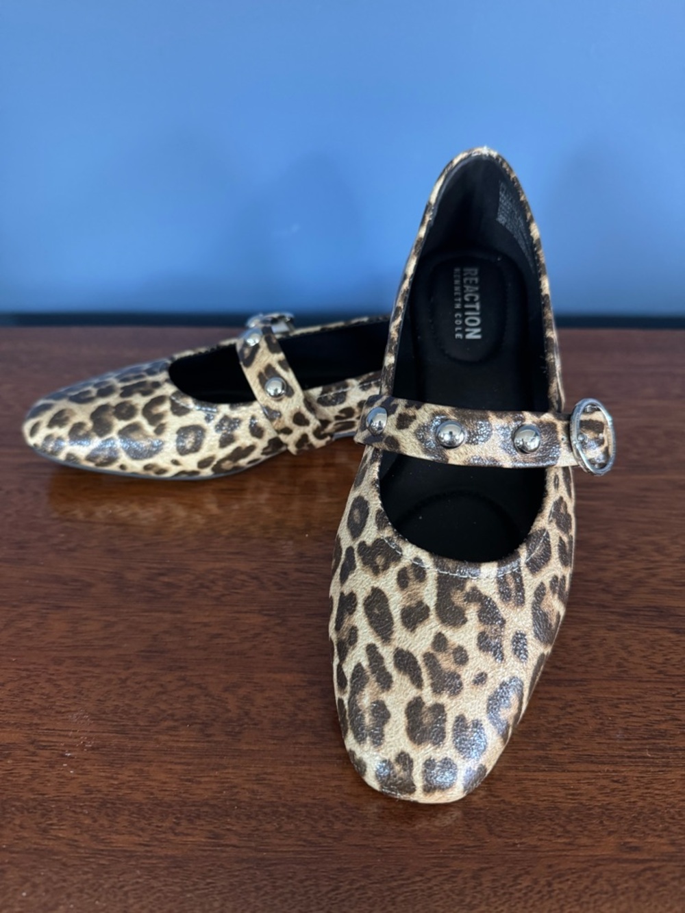 KC REACTION LEOPARD BALLERINA FLAT